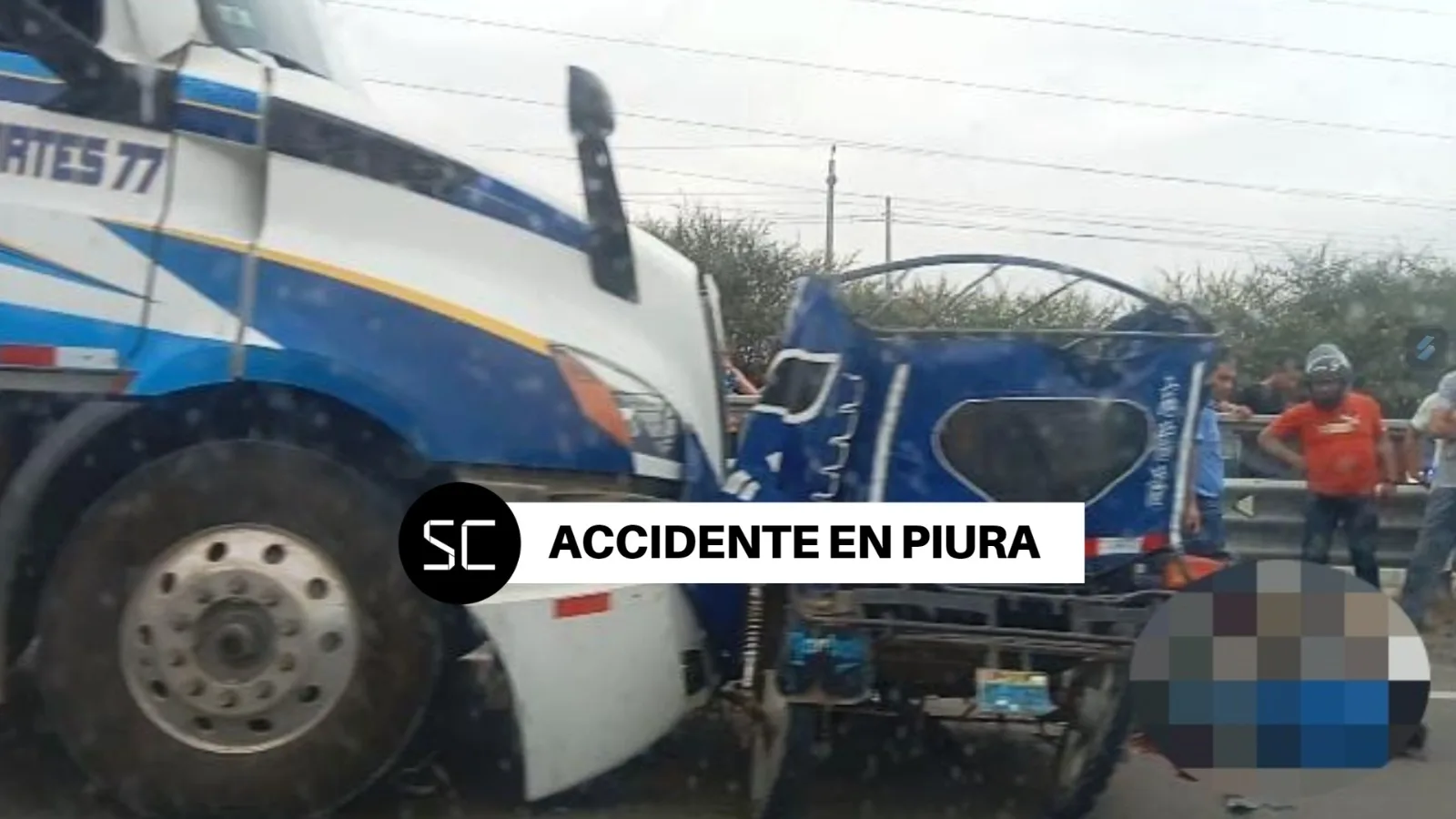 Un nuevo accidente en Piura cobró la vida del conductor de una mototaxi que transitaba en la vía Piura - Catacaos.