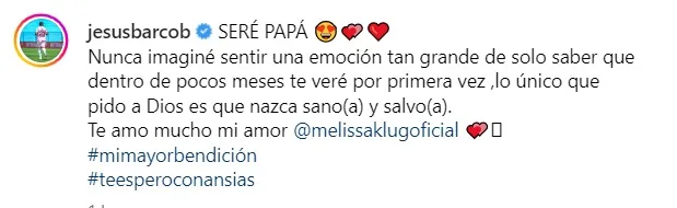 ¡Está embarazada! Melissa Klug confirma que espera un hijo con Jesús Barco