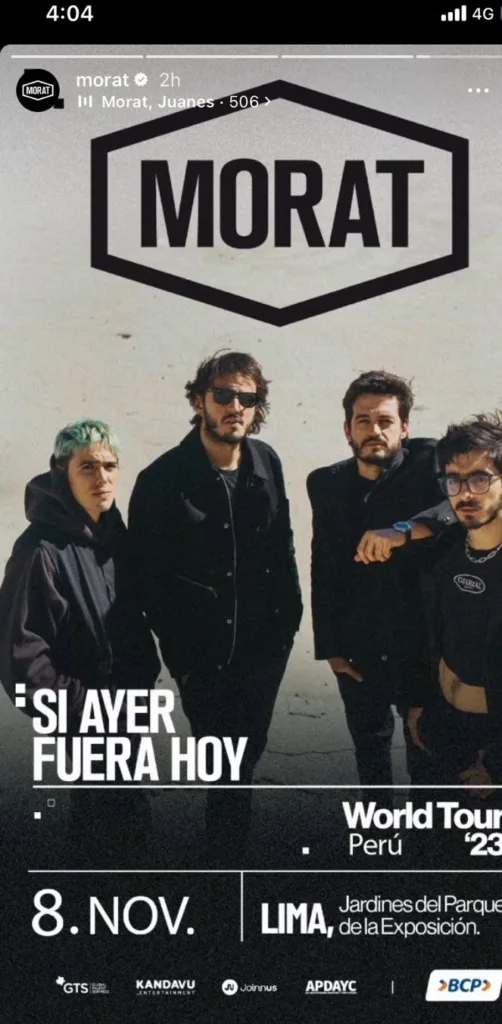 Morat en Lima 2023 vía Joinnus: fecha, lugar y precio de las entradas en Perú