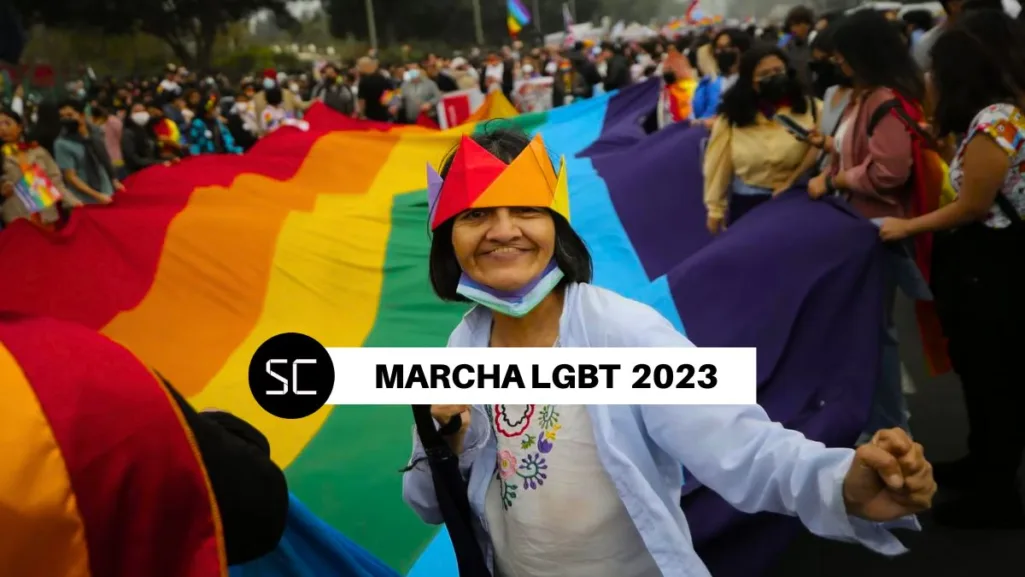 Recorrido de la marcha LGBT 2023 por el Día del Orgullo Gay en Perú