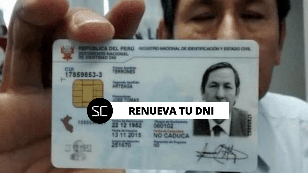 Renovar DNI Mira aquí los requisitos precios y cómo hacer el trámite en Reniec Sin Censura