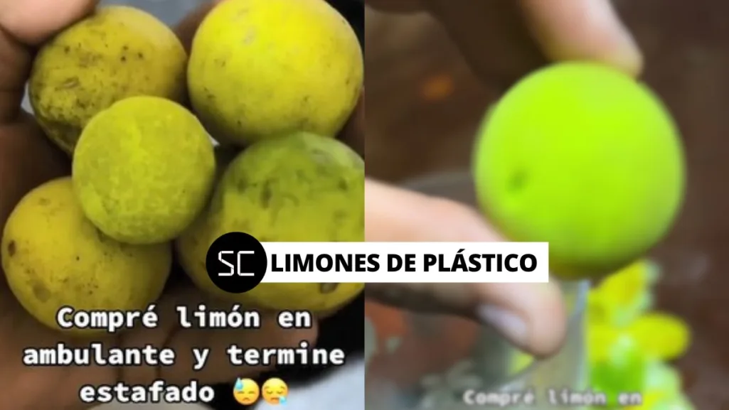 Chico compra limones y es estafado: "Me dieron de plástico"