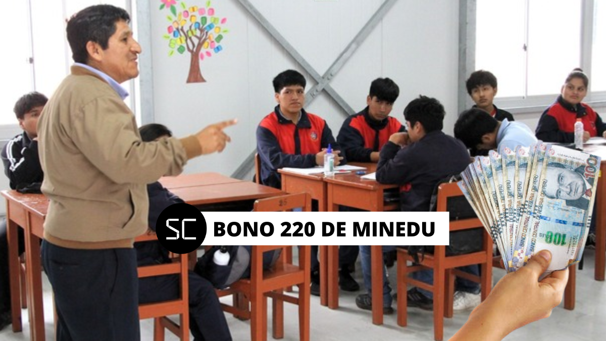 ¿Aún no te pagan el Bono 220 soles del Minedu? Profesores y auxiliares aún no cobran este subsidio que prometieron entregar el 2023.