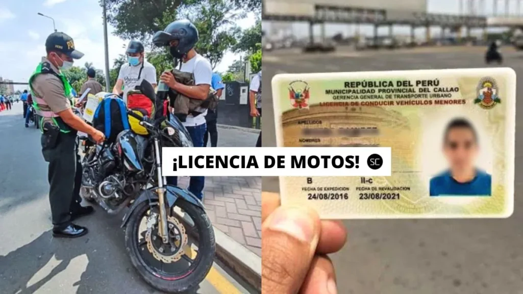 Requisitos de la licencia de conducir para motos en Perú.